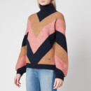 Victoria, Victoria Beckham Women's Oversized Mock Neck Jumper - Multi
