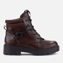 UGG Women's Tioga Waterproof Leather Hiking Style Boots - Burgundy