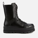 UGG Women's Sheena Water Resistant Leather Lace Up Boots - Black