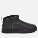 UGG Women's Classic Ultra Mini Leather Boots - Black