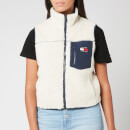 Tommy Jeans Women's TJW Sherpa Vest - Snow White