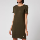 Superdry Women's Zip Back T-Shirt Dress - Army Khaki