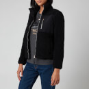 Superdry Women's Storm Panel Borg Zip Through Fleece - Black