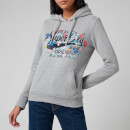 Superdry Women's Real Originals Floral Hoodie - Grey Marl