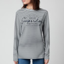 Superdry Women's Stripe Graphic NYC Top - Nautical Navy Stripe