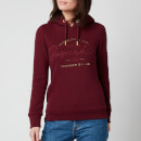 Superdry Women's Established Hoodie - Deep Port