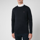 Tommy Hilfiger Men's Classic Crew Neck Knitted Jumper - Sky Captain