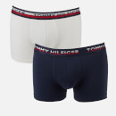Tommy Hilfiger Men's Tommy Th2 Reverse Waistband 2 Pack Trunks - Blue