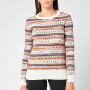 Barbour Women's Peak Fairisle Knited Jumper - Off White