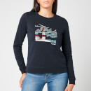 Barbour Women's Cassins Overlayer Sweatshirt - Navy