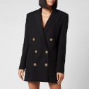 Balmain Women's 6 Button Boyfriend Jacket Dress - Black