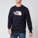 The North Face Men's Drew Peak Crew Sweatshirt - Aviator Navy/Pink Clay