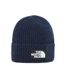 The North Face Logo Box Cuffed Beanie - Navy