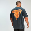 MP x Zack George Acid Wash Oversized Tee - Neon Orange - M