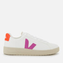 Veja Women's Urca Vegan Trainers - White/Ultraviolet/Orange Fluo