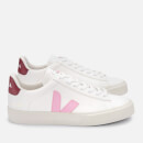 Veja Women's Campo Chrome Free Leather Trainers - Extra White/Guimauve/Marsala
