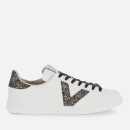 Victoria Women's Sustainable Leather Tennis Trainers - Negro