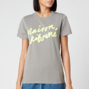 Maison Kitsuné Women's T-Shirt Handwriting - Dark Grey