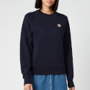 Maison Kitsuné Women's Sweatshirt Fox Head Patch - Navy