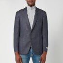 Canali Men's Wool Hopsack Kei Blazer - Blue