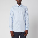 Canali Men's Poplin Cotton Slim Fit Shirt - Powder Blue