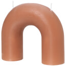 Broste Copenhagen Single Bend Candle - Indian Tan