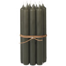 Broste Copenhagen Classic Taper Candle - Set of 10 - Green