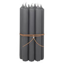 Broste Copenhagen Classic Taper Candle - Set of 10 - Grey