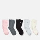Superdry Women's Essential Sock 5 Pack - Oatmeal/Pink/Grey Marl/Charcoal Marl/Black