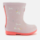 Joules Toddlers' Welly Print Wellies - Pink Unicorns