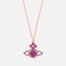 Vivienne Westwood Women's Valentina Orb Pendant - Pink Gold Amethyst