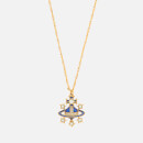 Vivienne Westwood Women's Dalila Bas Relief Pendant - Gold Cobalt Crystal