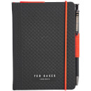 Ted Baker Men's A6 Brogue Geo Notebook & Pen - Black