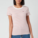 Levi's Women's Short Sleeve Rib Baby T-Shirt - Pearl Poppy Red