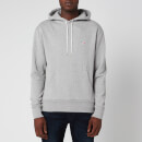 Maison Kitsuné Men's Tricolor Fox Patch Hoodie - Grey Melange