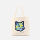 Maison Kitsuné Men's Neon Fox Head Tote Bag - Ecru