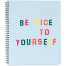 Ban.do Rough Draft Large Notebook - Be Nice To Yourself