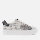 Kurt Geiger London Women's Laney Eagle Leather Flatform Trainers - Black/White
