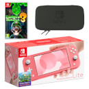 Nintendo Switch Lite (Coral) Luigi's Mansion 3 Pack