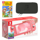 Nintendo Switch Lite (Coral) Super Mario Maker 2 Pack