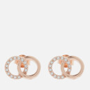 Olivia Burton Women's Bejewelled Classics Interlink Earrings - Rose Gold