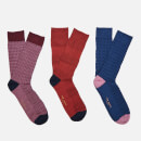 Ted Baker Men's Socksix Assorted Socks 3 Pack - Multi