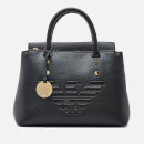 Emporio Armani Women's Eagle Logo Top Handle Bag - Black