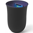 Lexon Oblio Wireless Charging Station and UV Sanitiser - Black