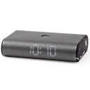 Lexon Miami Time FM Radio Alarm Clock - Black Marble