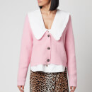 Ganni Women's Soft Wool Knit Cardigan - Sweet Lilac