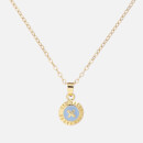 Ted Baker Women's Elvina: Enamel Mini Button Pendant - Gold/Light Blue