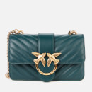 Pinko Women's Love Mini Icon V Quilt Bag - Dark Green