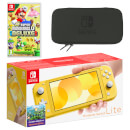 Nintendo Switch Lite (Yellow) New Super Mario Bros. U Deluxe Pack