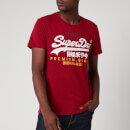 Superdry Men's Vintage Logo Tri T-Shirt - Chilli Pepper Marl